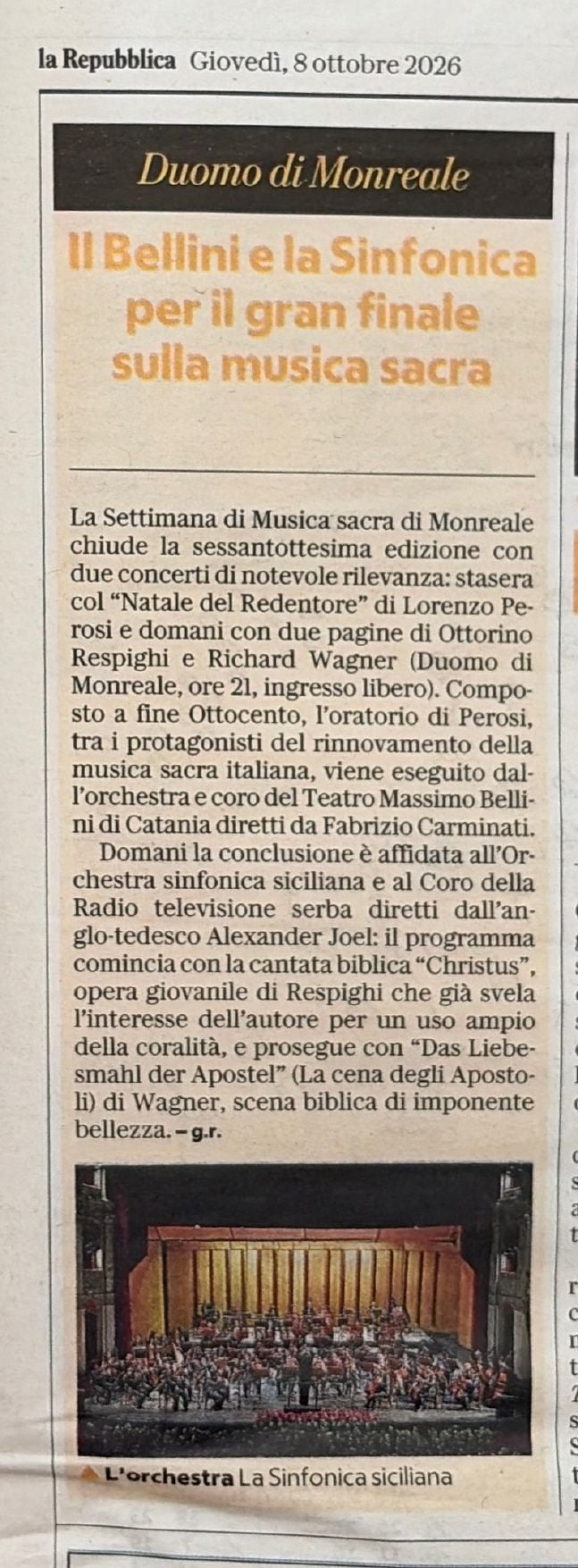 Repubblica 8 ottobre 2026